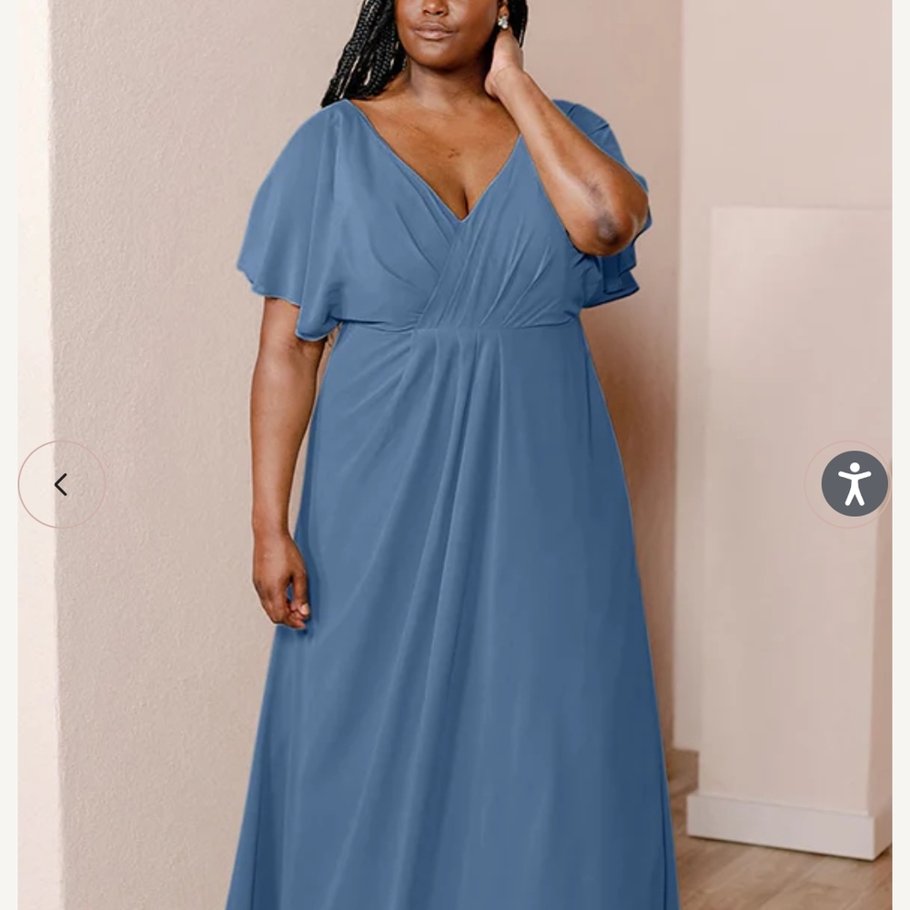 Elegant Blue Women's Dress